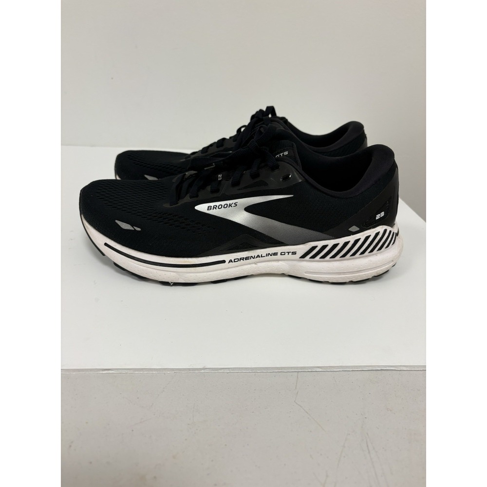 Brooks Adrenaline GTS 23 Womens Size 11.5 Black Athletic Running Shoes Sneakers